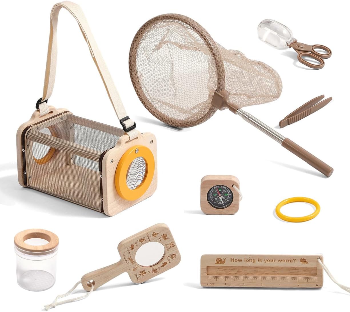 Wooden Bug Catcher Explorer Kit – 8-in-1 Outdoor Discovery Set