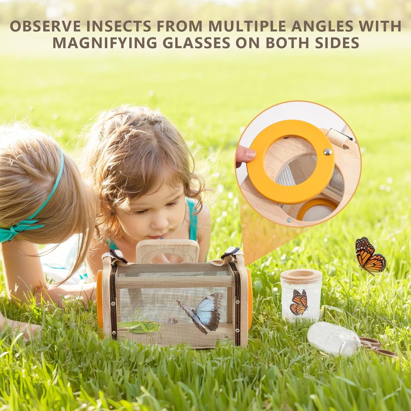 Wooden Bug Catcher Explorer Kit – 8-in-1 Outdoor Discovery Set
