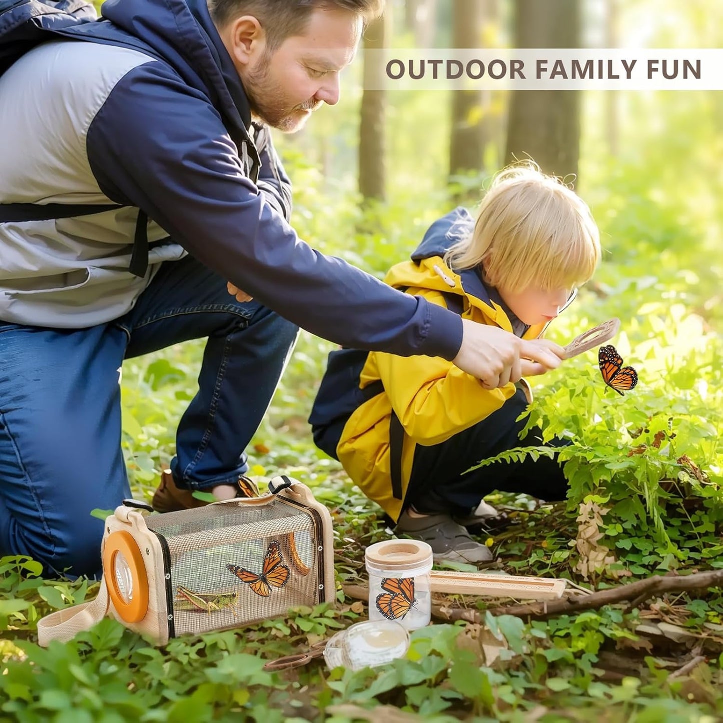 Wooden Bug Catcher Explorer Kit – 8-in-1 Outdoor Discovery Set